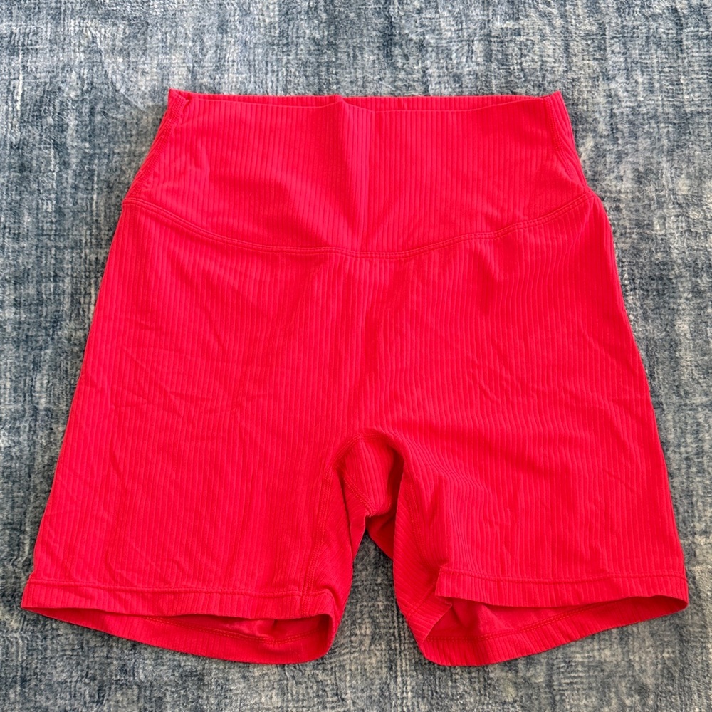 Paragon Fitwear Red Ribbed Shorts
